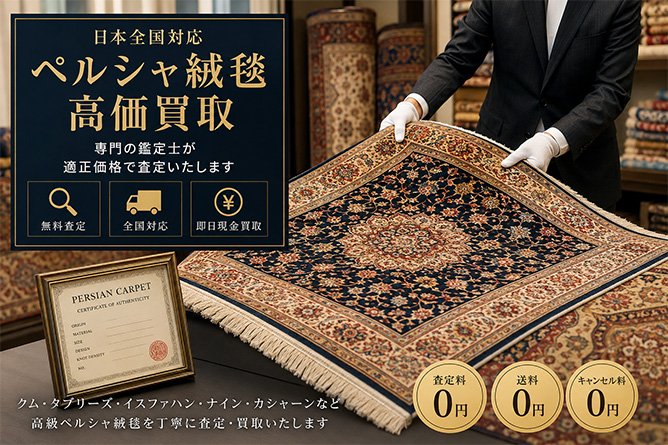 ペルシャ絨毯買取なら全国対応｜高価査定・適正価格で買取